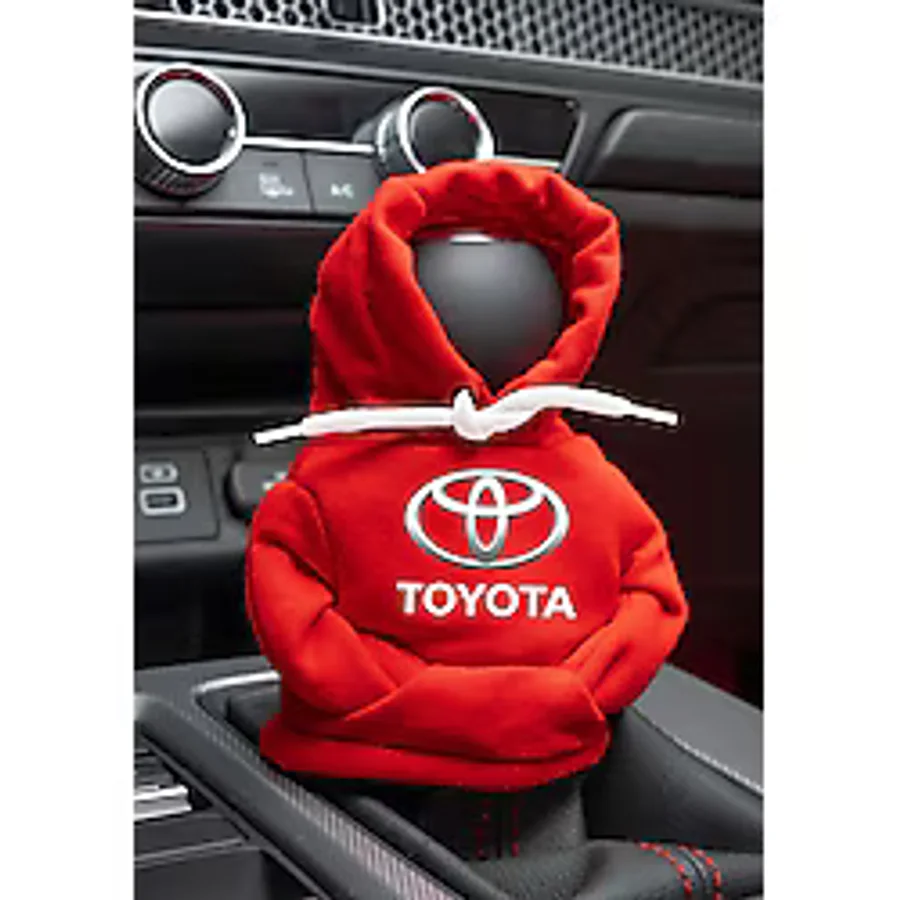 Freeyez Toyota Kırmızı Beyaz Vites Hoodie Araç Vites Kıyafeti Vites Poları Oto Aksesuarı Vites Topuzu