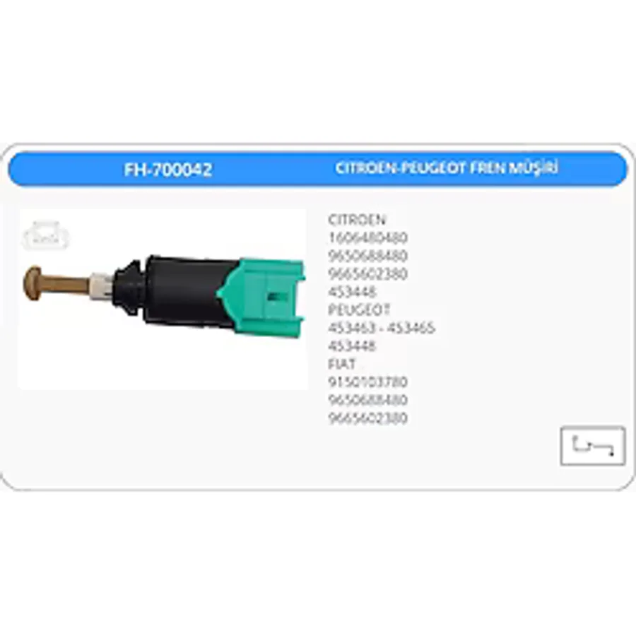 Fren Müşürü Cıtroen C2 C3 Peugeot 207 307 308 Tüm Grubların