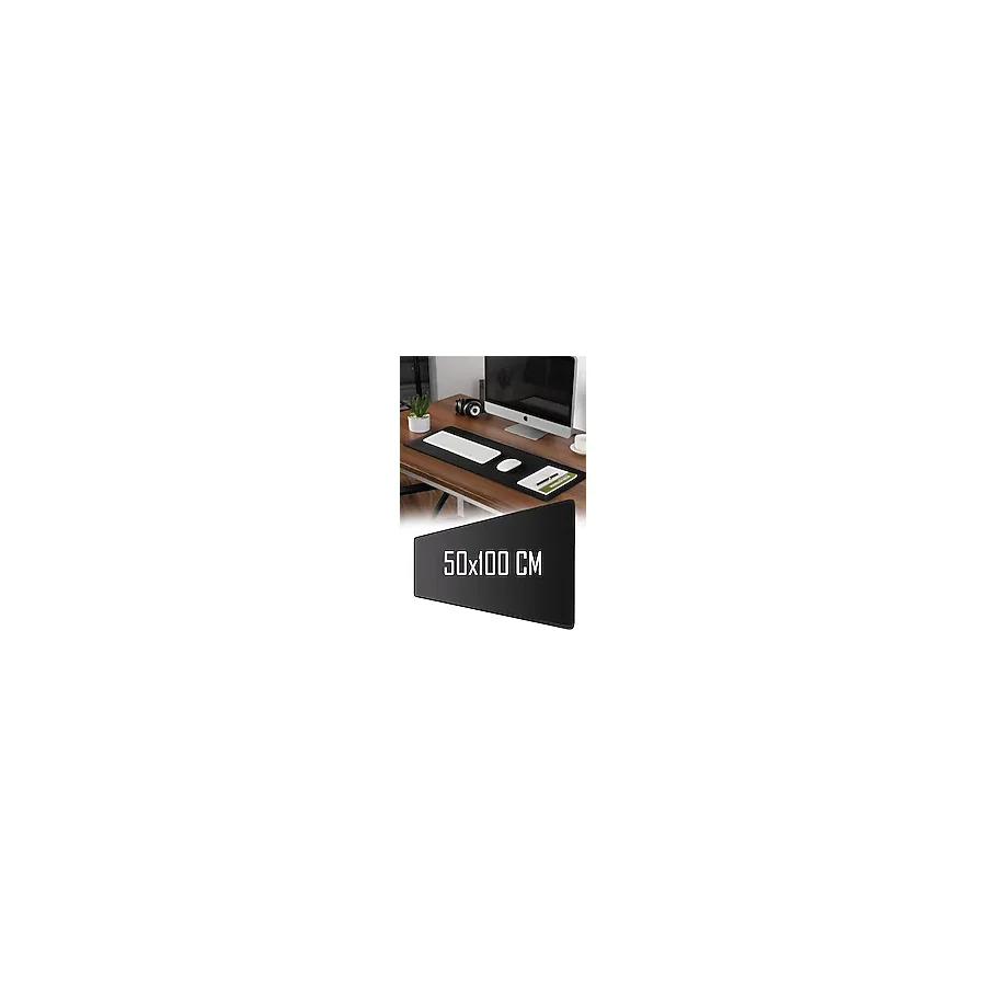 Fresh Moon Mouse Pad 50x100 Siyah Dikişli Gamer Su Geçirmez 3XL Klavye Fare Atlığı Mausepad Oyuncu Aksesuarı
