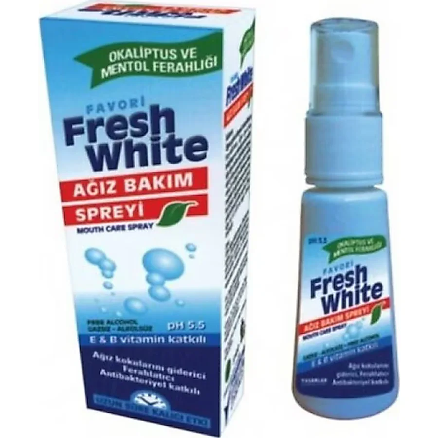 Fresh White Alkolsüz Ağız Kokusu Giderici ve Önleyici Sprey 30 ml