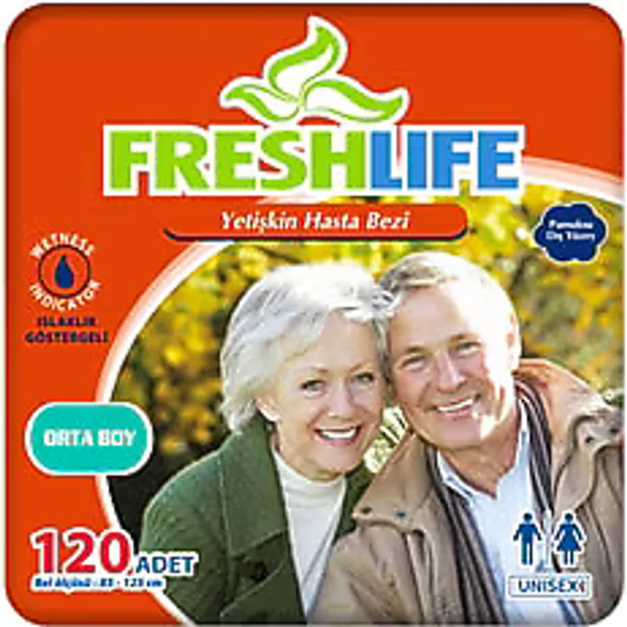Freshlife Belbantlı Orta Boy M 30'lu 4 Adet Hasta Bezi