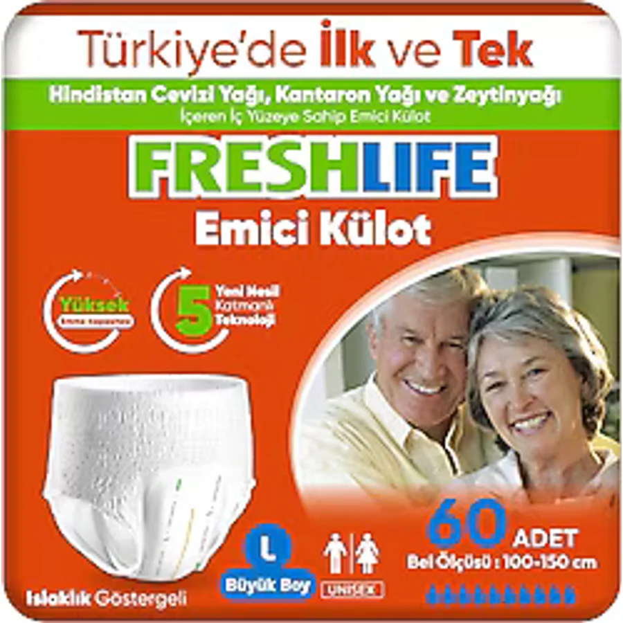 Freshlife Emici Külot Büyük Boy L 30'lu 2 Adet Hasta Bezi