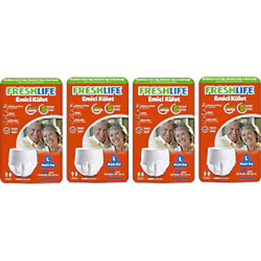 Freshlife Emici Külot Büyük Boy L 30'lu 4 Adet Hasta Bezi