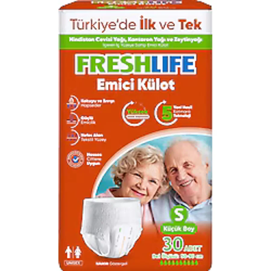 Freshlife Emici Külot Küçük Boy S 30'lu 4 Adet Hasta Bezi