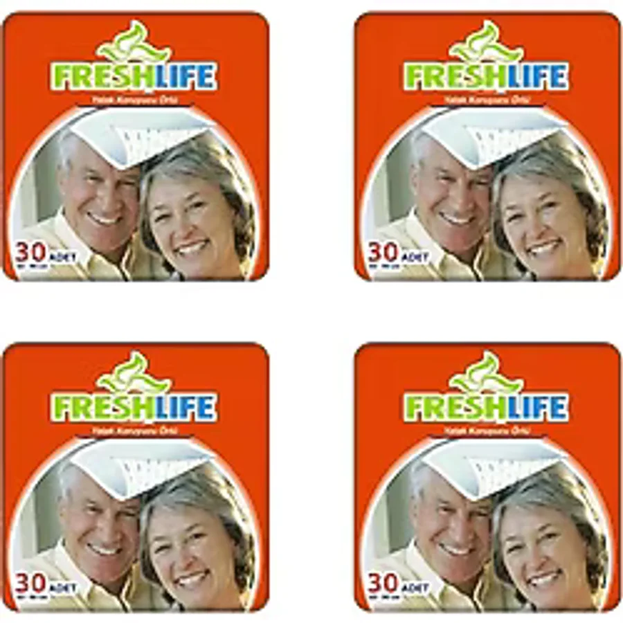 Freshlife Yatak Koruyucu Örtü 60x90 90 Adet 3x30 Paket Standart