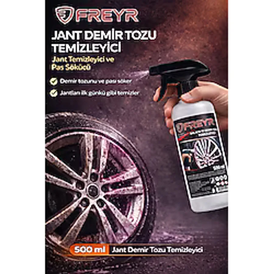 FREYR Demir tozu. Temizleyici, jant temizleyici Pas Sökücü ve Balata Tozu Giderici