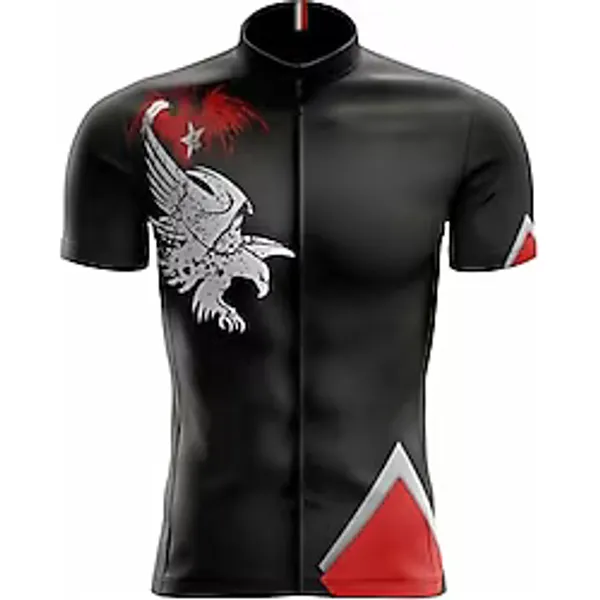Freysport Eagle Yazlık Kısa Kollu Bisiklet Forması (Siyah, 3XL)