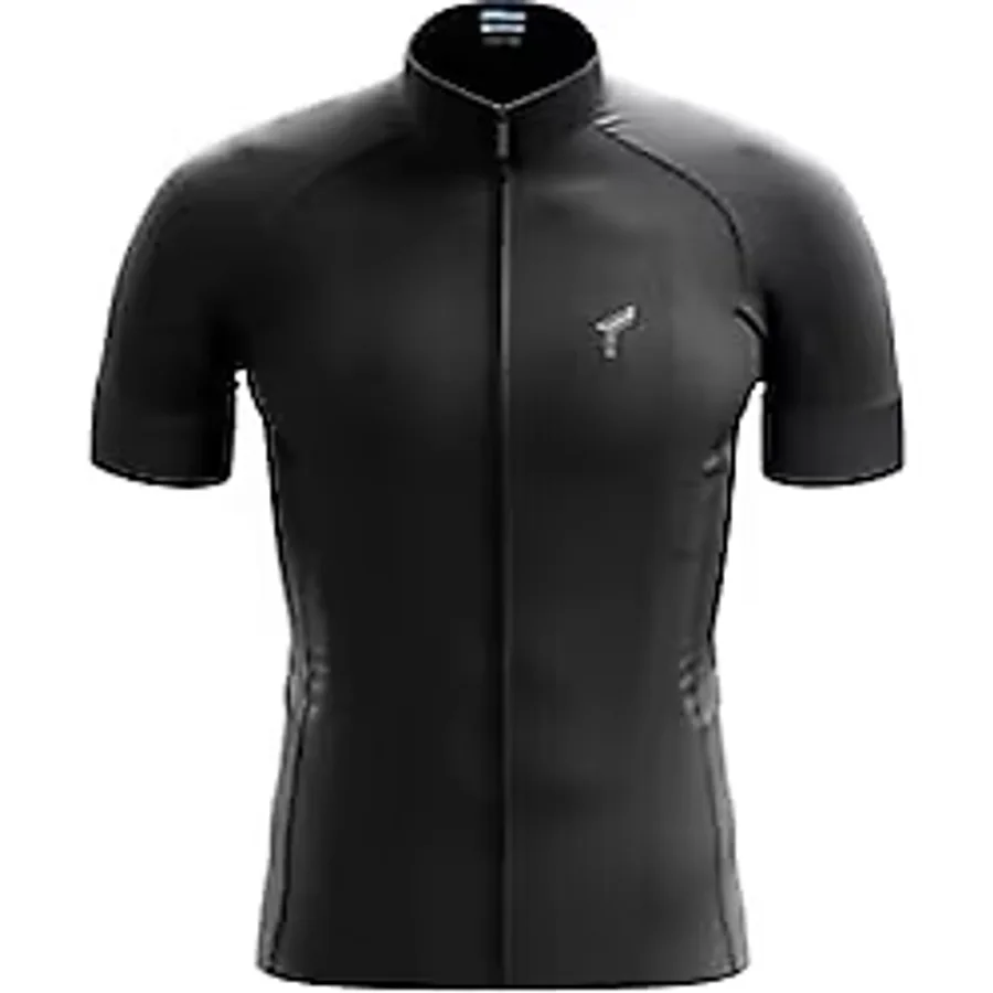 Freysport Siyah Yazlık Kısa Kollu Bisiklet Forması (Siyah, L)