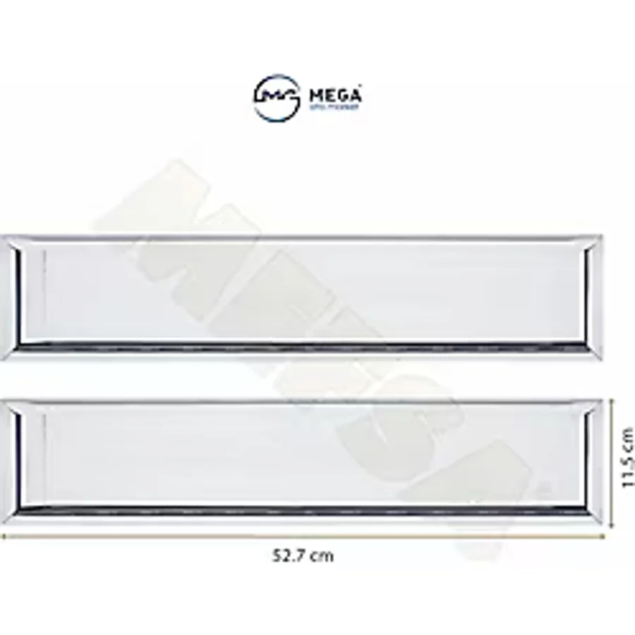 FRT Ottoman Paslanmaz Krom Metal Plakalık 52.7cm X 11.5cm 2 Adet