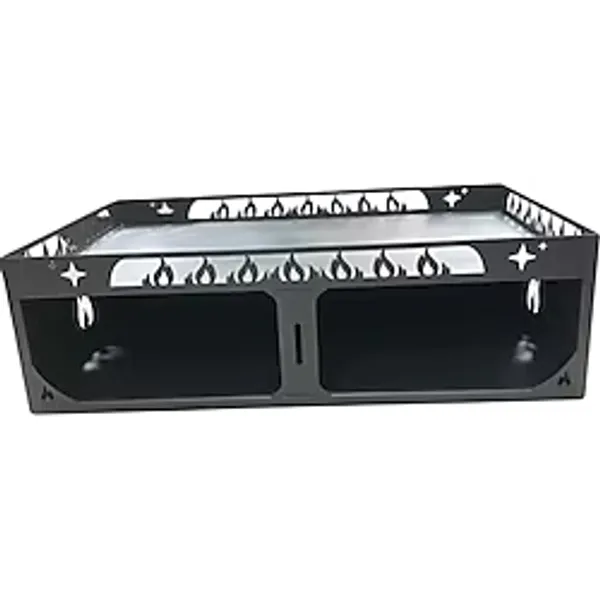 FS-107-A Alev Desenli Lazer Kesim 60x90 Odunluklu Soba Altlığı