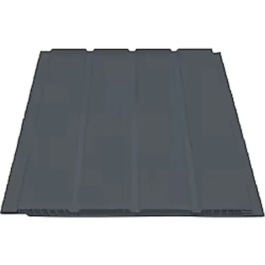 Fugalı Antrasit Plastik Pvc Duvar - Tavan Lambiri / 20 Adet 20 Cm X 1 Metre - 4 Metrekare