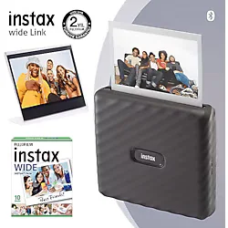 Fujifilm Instax Wide Link Yazıcı 10lu Film Deri Kılıf Albüm Pleksi Çerçeve ve Kıskaçlı Stand