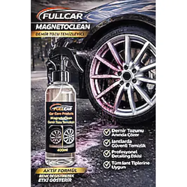 Fullcar Magnetoclean - Demir Tozu Temizleyici 400 ml