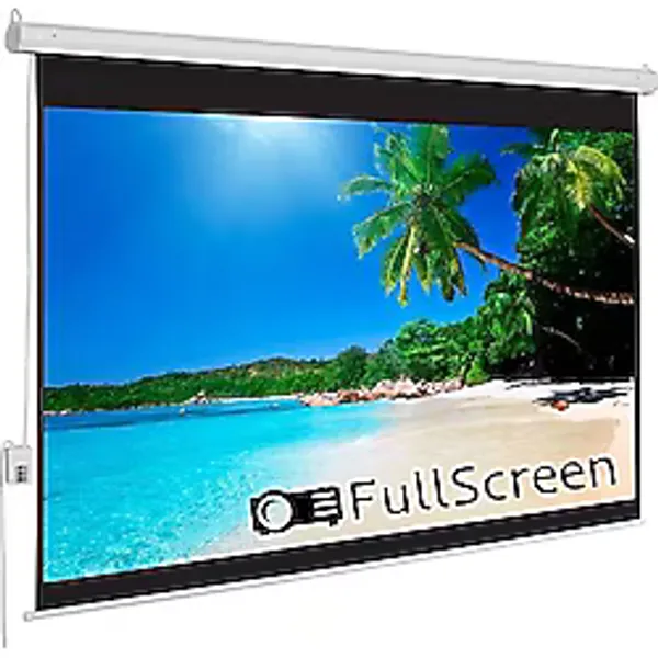 FullScreen 300x225 Motorlu Projeksiyon Perdesi