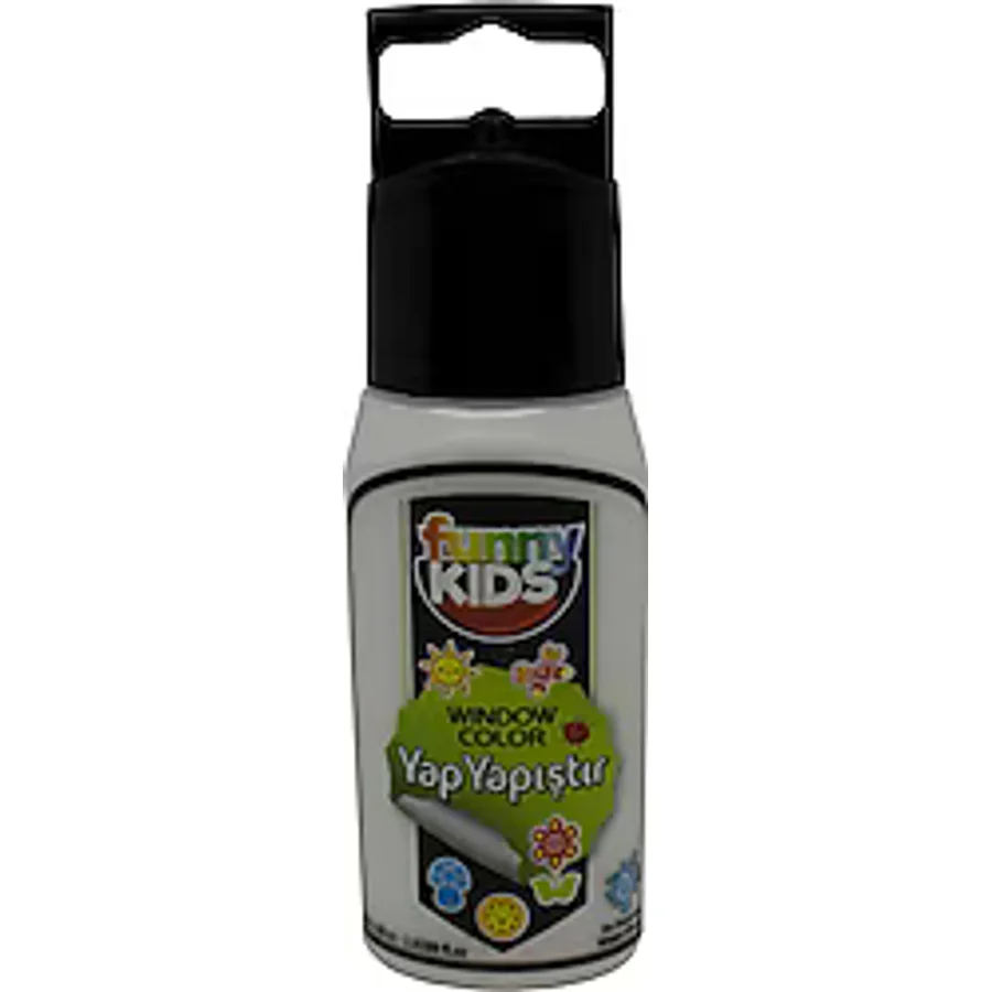 Funny Kids 60 cc Yap Yapıştır Cam Boyası Beyaz