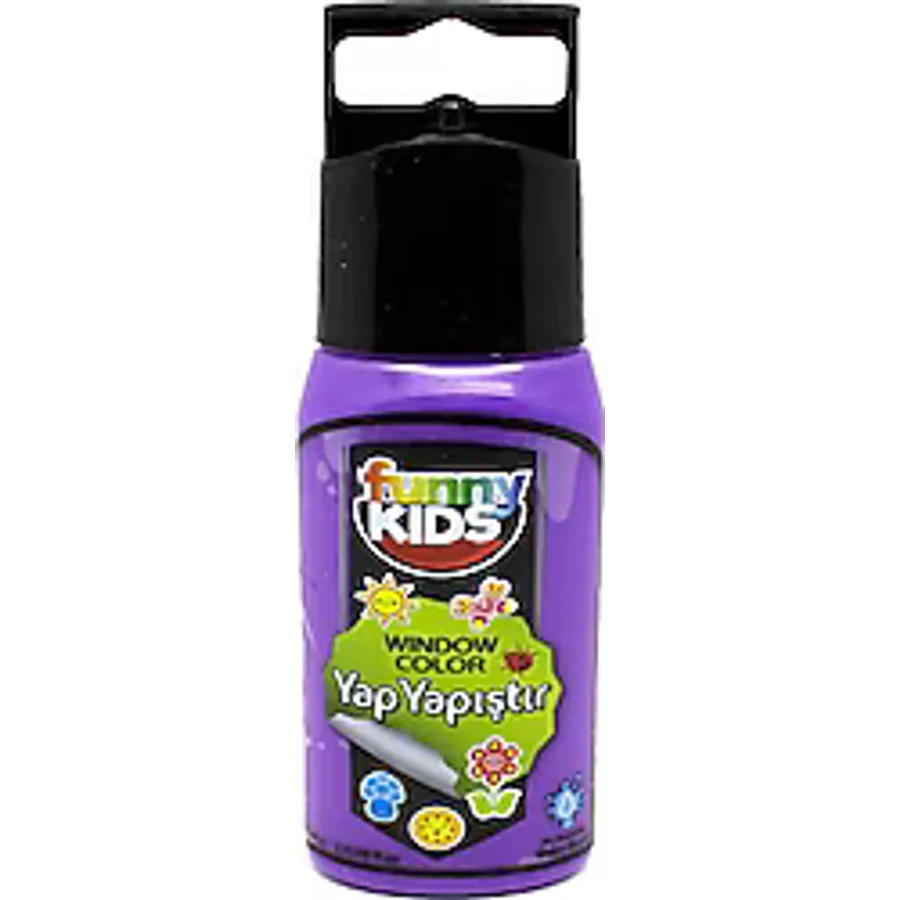 Funny Kids 60 cc Yap Yapıştır Cam Boyası Mor