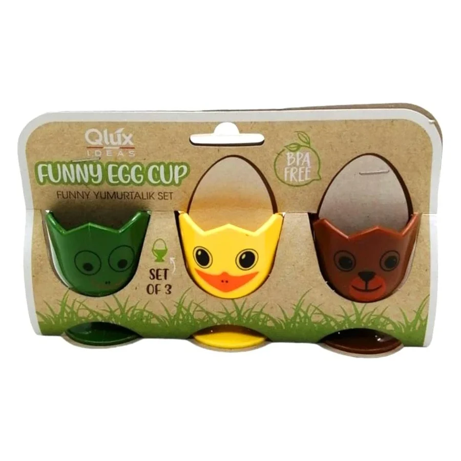 FUNNY YUMURTALIK 3 PARÇA SET-Findit