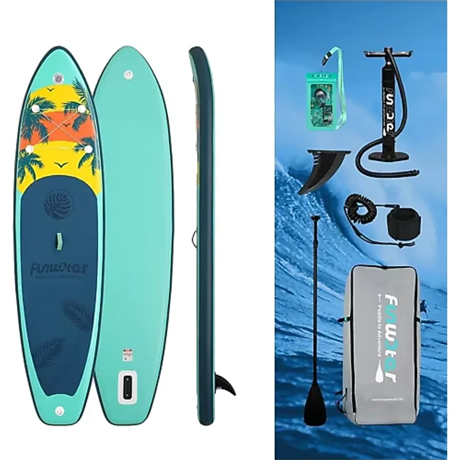 Funwater Island Expoler Şişme Sup Board/stand Up Paddle Board 335X85X15 cm Yeşil