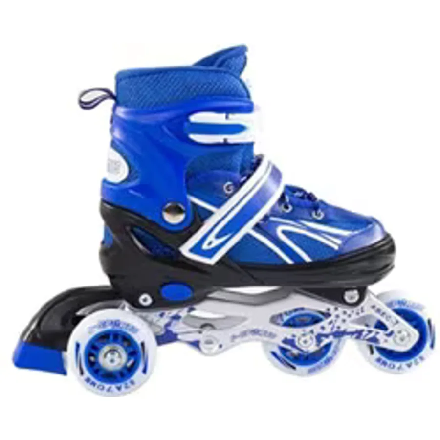 Furkan Toys F-Sports Ayarlabilir 2+2 Işıklı Metal Alıştırma Pateni Mavi