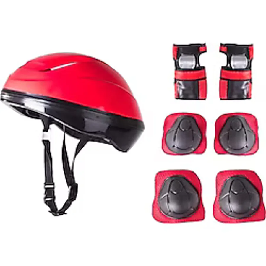Furkan Toys F-sports Kask Dizlik Dirseklik Koruyucu Set Kırmızı