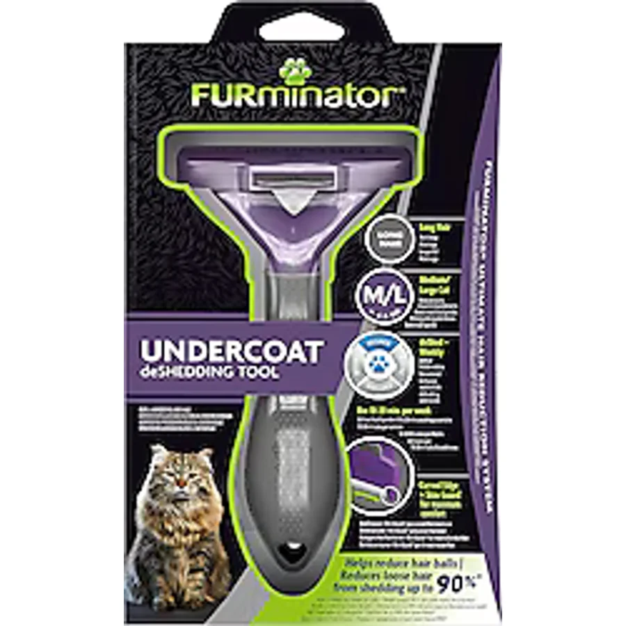 Furminator Long Hair Uzun Tüylü M-L Kedi Tarağı