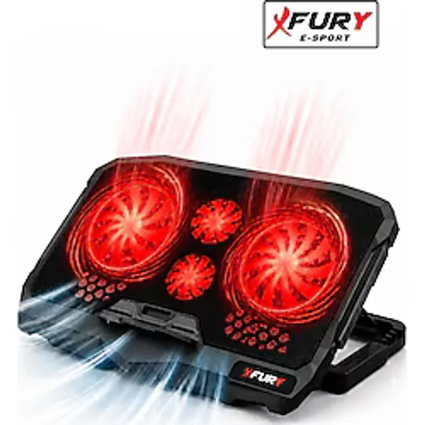FURY E-Sport Laptop Soğutucu 4 Fanlı Ayarlanabilir Dizüstü Bilgisayar Soğutma Fanı