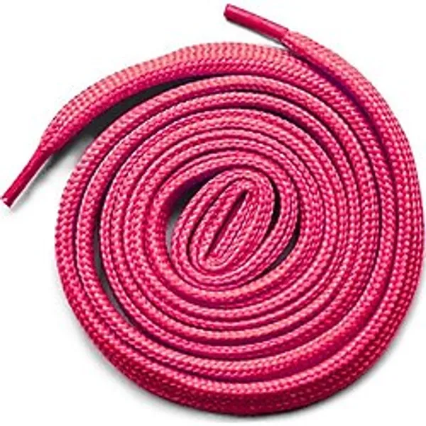 Fuşya Pembe 7 mm Kalınlığında 1 Çift Yassı Spor Ayakkabı Bağcığı