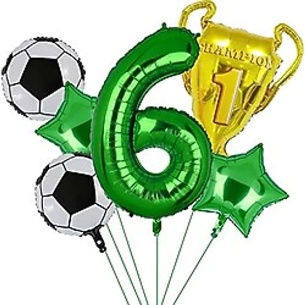 Futbol Balonları Erkek Çocuklar için Doğum Günü Dekorasyonu, Futbol Doğum Günü Partisi Malzemeleri (6.)