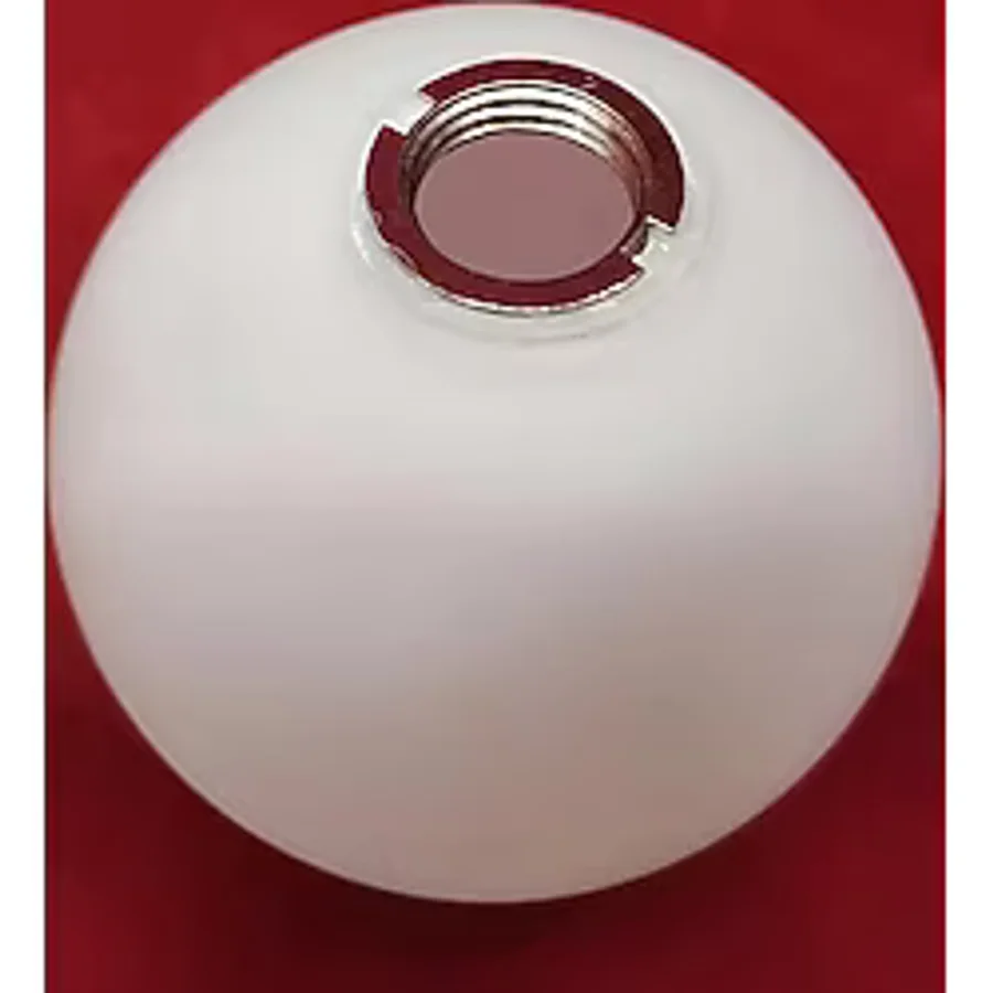 (G.9) AMPULE GÖRE,GLOB AVİZE CAMI.BEYAZ.KÜRE.Çapı:10.00cm