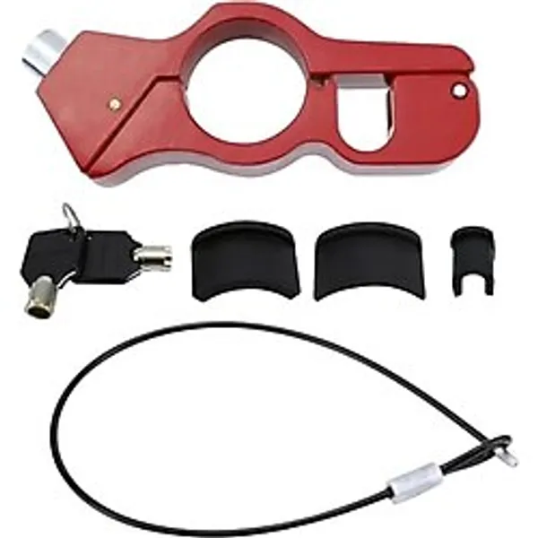 GA09 Motor Motosiklet ve Bisiklet için Elcik Fren Manet Kilidi Alüminyum Alaşım (Kırmızı)