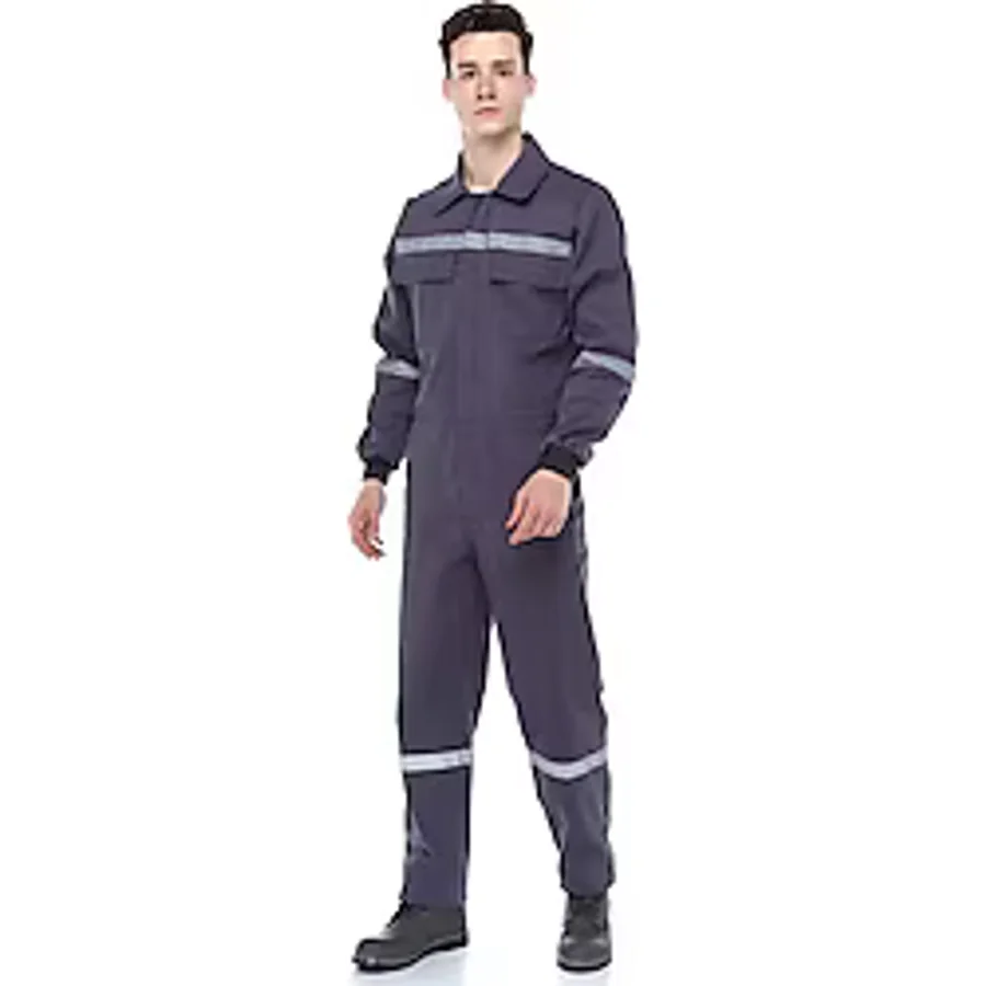Gabardine 16/12 Gabardin Yazlık Pamuklu Iş Tulumu - Gri