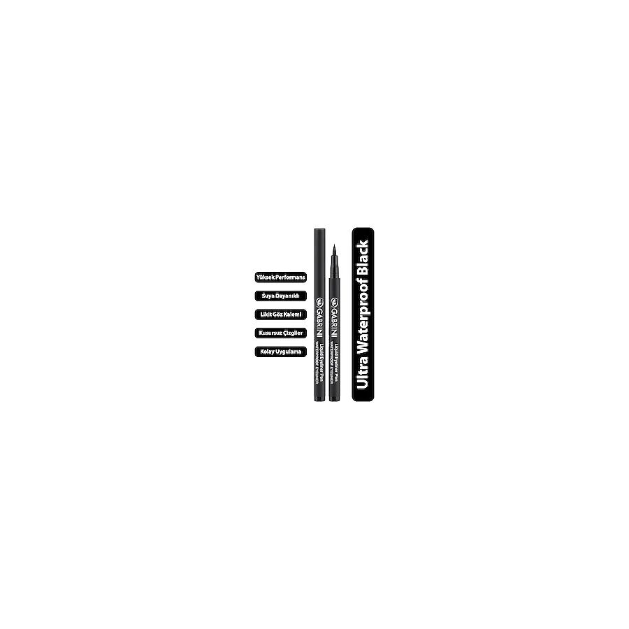 Gabrini Kalem dipliner Black Waterproof Liquid Eyeliner Pen
