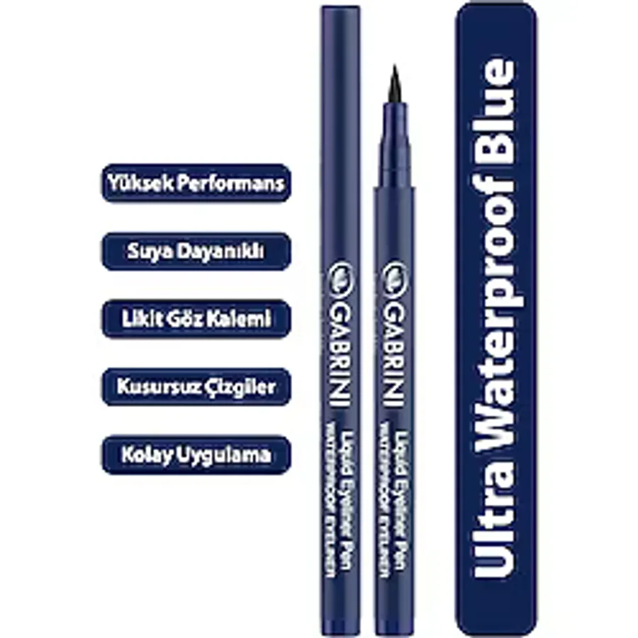 Gabrini Liquid Eyeliner Pen Mavi