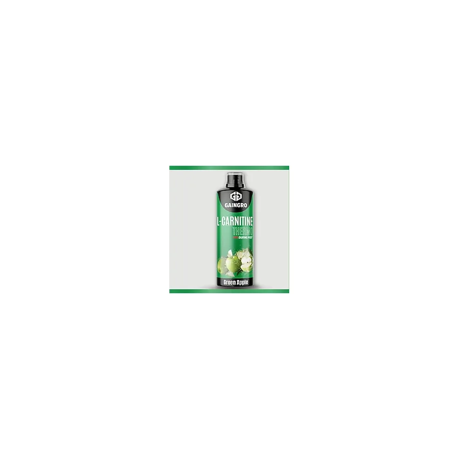Gaingro L-Carnitine Thermo - Yeşil Elma Aromalı - 3000 Mg L-Karnitin - 1000 ml - 40 Servis