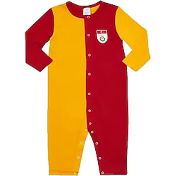 Galatasaray Orjinal Uzun Kol Bebek Body Zıbın Tulum