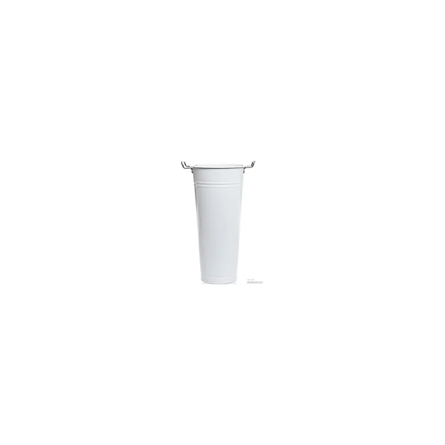 Galvaniz Beyaz 50Cm Şemsiyelik - Vazo
