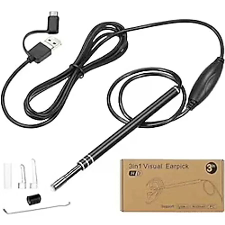 gaman 1.5 METRE USB KABLOLU Burun ve KULAK MUAYENE Etmek İçin Led Işıklı Endoskopik Kamera