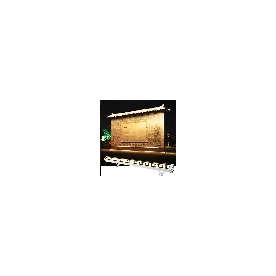 Gaman Güneş Enerjili Wall Washer - Kumandalı Günışığı Led Tabela -Taş Duvar Dış Mekan Aydınlatma -100Cm