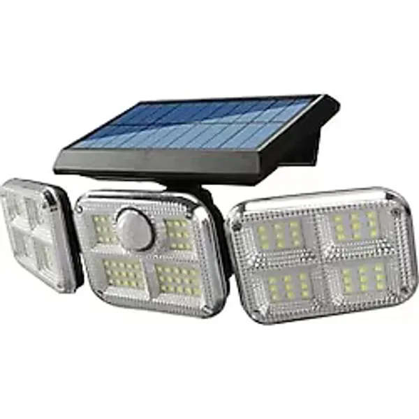 Gaman Süper Aydınlatma Güneş Enerjili Hareket Sensörlü 120 Ledli Solar Lamba Bahçe Sokak Aydınlatması