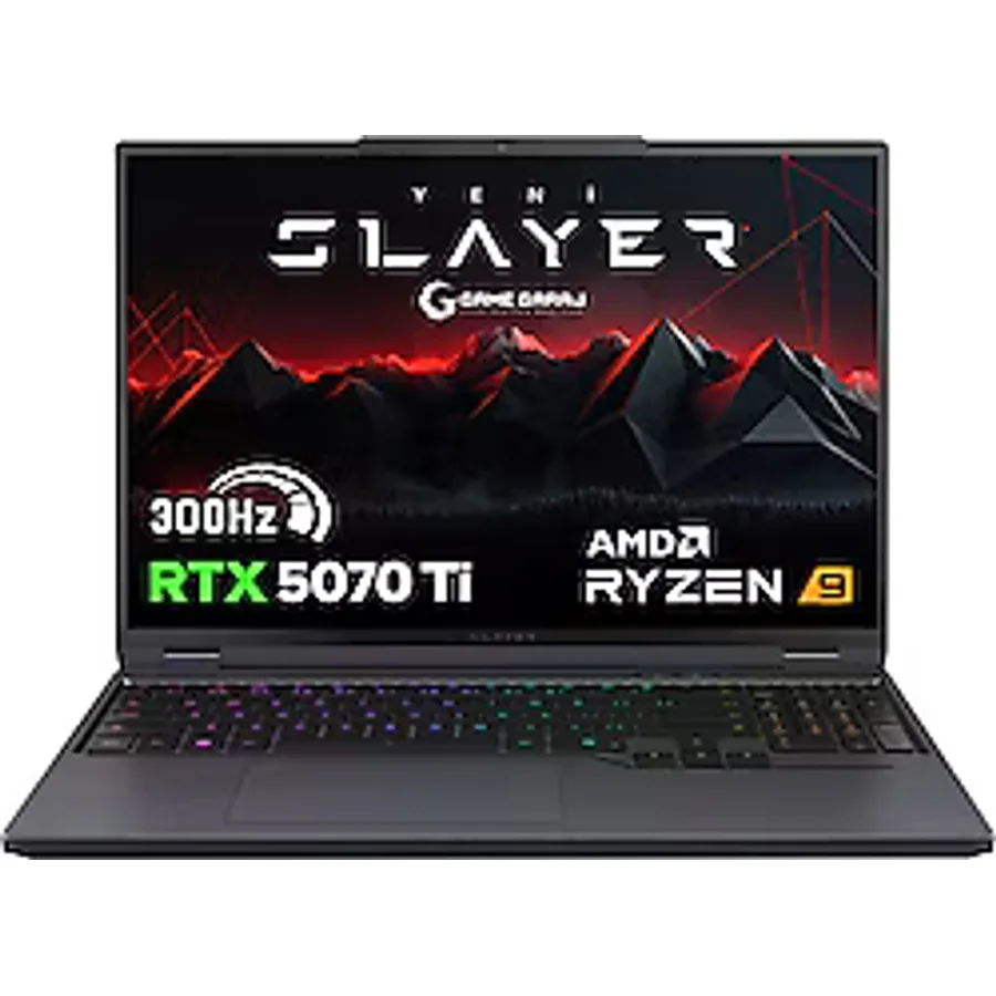 Game Garaj Slayer R9T-5070TI C1 Ryzen 9 9955HX 32 GB 1 TB SSD RTX5070TI 16" Gaming Laptop