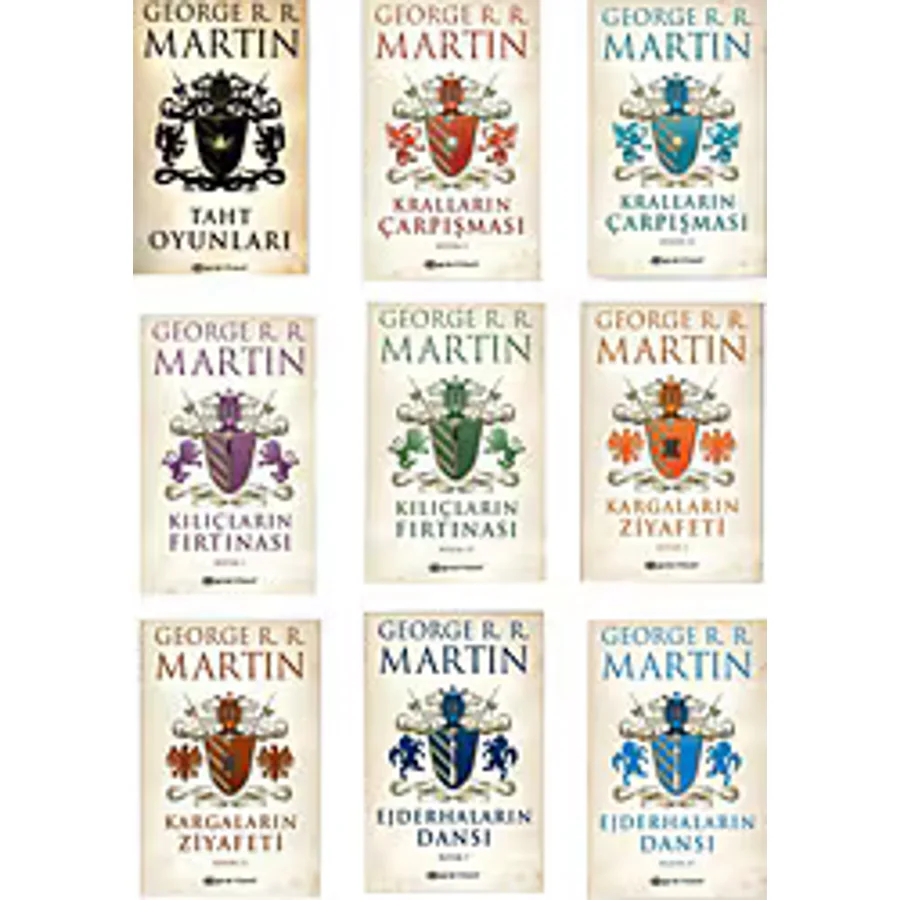 Game Of Thrones Taht Oyunları 9 Kitap Set - George R. R. Martin