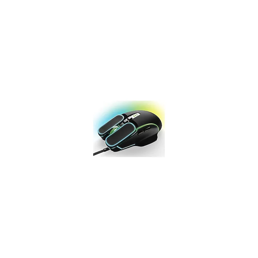 Game Punk RGB Pro LED Işıklı Oyun Faresi Bilgisayar Faresi Kablolu 7 Düğmeli Evrensel Kablolu Fare, 3600 DPI, Video Oyunları için Yan Düğmeler, Oyun Konsolları PS5, XBOX, Dizüstü Bilgisayar için