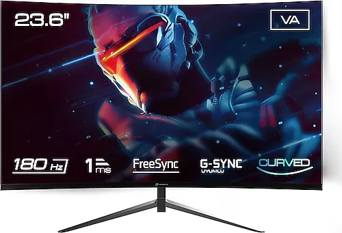 GameBooster GB-2418CF 23.6" 1 ms Full HD Curved 180 Hz Oyuncu Monitörü