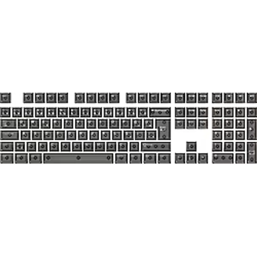 GameRaider Cherry Single Shot PC (Full Set) Şeffaf Türkçe Keycap Set