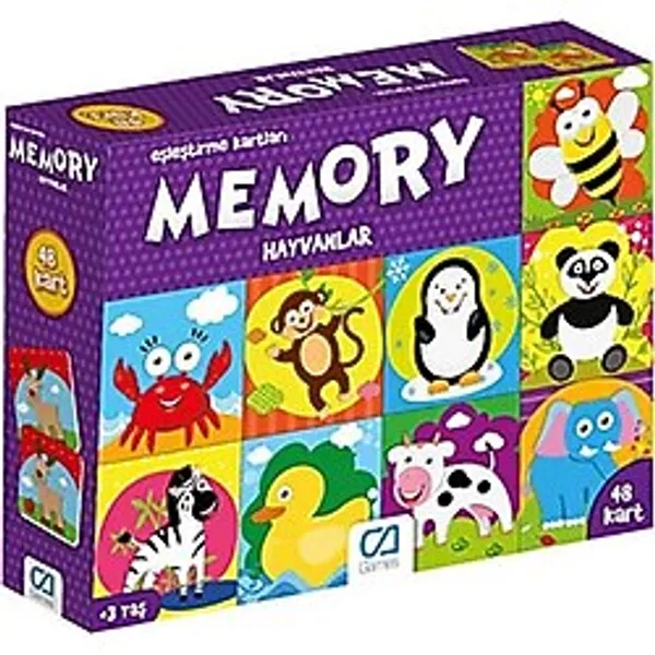 Games Hayvanlar - Memory Eşleştirme Kartları