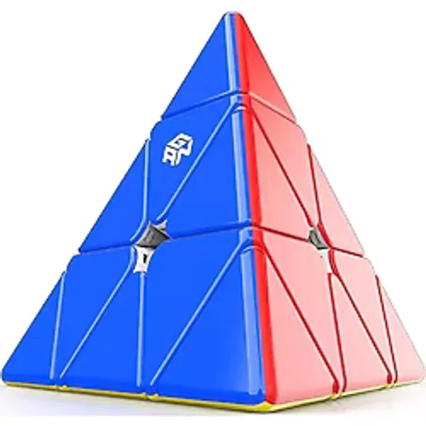 GAN Pyraminx Standard 36 Mıknatıslı Hızlı Piramit Rubik Küp Zeka Küpü Çıkartmasız TR Resmi Satıcısı