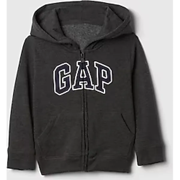 Gap Erkek Bebek Koyu Gri Gap Logo Fermuarlı Sweatshirt - 18 - 24 Ay