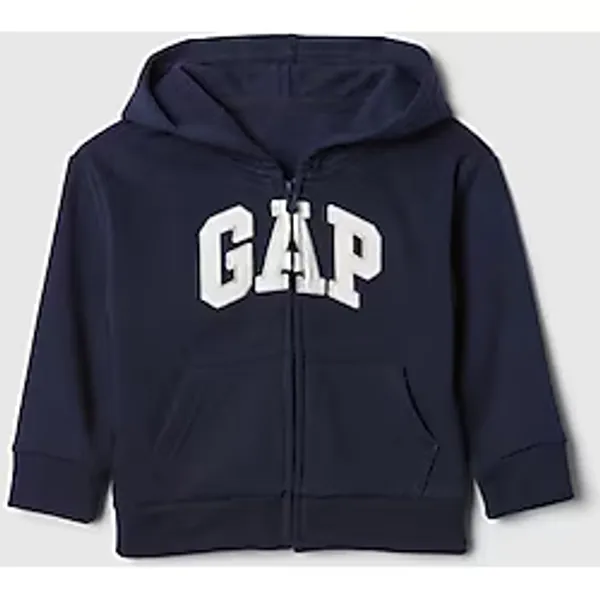 Gap Erkek Bebek Lacivert Relaxed Logo Zip Sweatshirt - 4 Yaş
