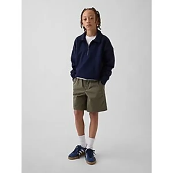Gap Erkek Çocuk Haki Relaxed Easy Şort - Yeşil - XS