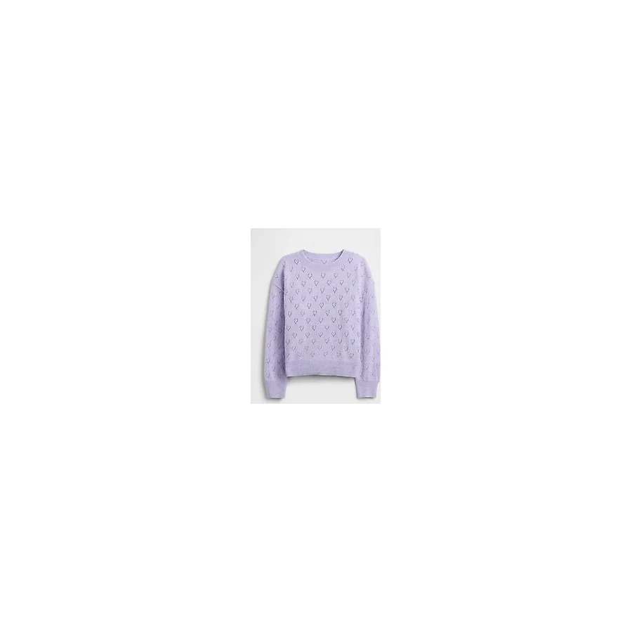 Gap Kız Bebek Lila Cashsoft Pointelle Bisiklet Yaka Kazak - 2 Yaş
